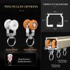 Curtain aluminum Track with Roller, Ceiling or Wall Mount Track Kit, Easy Install, for Living Room Bedroom Drop Ceiling Shower, Ceiling Mount for Curtain Rail with Track Curtain System(White,0.5m(1.6f view 2