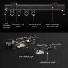 Curtain aluminum Track with Roller, Ceiling or Wall Mount Track Kit, Easy Install, for Living Room Bedroom Drop Ceiling Shower, Ceiling Mount for Curtain Rail with Track Curtain System(White,0.5m(1.6f view 3