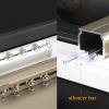 Curtain aluminum Track with Roller, Ceiling or Wall Mount Track Kit, Easy Install, for Living Room Bedroom Drop Ceiling Shower, Ceiling Mount for Curtain Rail with Track Curtain System(White,0.5m(1.6f view 4