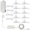 Meonum Christmas Village Light System Set Accessory Cord Compatible with Department 56 Christmas Building and Accessory Craft Village House Lighting System, Blow Mold Light(with 10 LED Light Bulbs) view 1