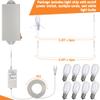 Meonum Christmas Village Light System Set Accessory Cord Compatible with Department 56 Christmas Building and Accessory Craft Village House Lighting System, Blow Mold Light(with 10 LED Light Bulbs) view 2