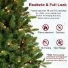 Treepool 9FT Pre-Lit Artificial Christmas Tree with 3658 PE&PVC Mixed Branch Tips, 850 Warm White Lights, Hinged Premium Spruce Fake Xmas Trees, Green, Foldable Base view 2