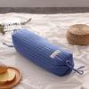 DSOPHORAT Buckwheat Pillow, Bed Pillow, Organic buckwheat Pillow Cylindrical Shape, Improve Sleep Quality, buckwheat Husk Pillow Relieve Fatigue Comfortable(Blue) view 2