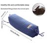DSOPHORAT Buckwheat Pillow, Bed Pillow, Organic buckwheat Pillow Cylindrical Shape, Improve Sleep Quality, buckwheat Husk Pillow Relieve Fatigue Comfortable(Blue) view 3