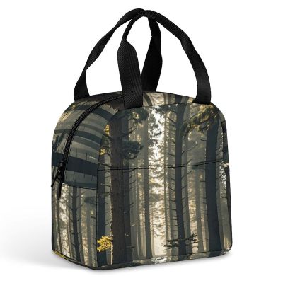 LFDSPYJE Insulated Lunch Bag Woodland Wonder Cooler Bag for Women Men Reusable Leakproof Lunch Box Adult Large Tote Bag Meal Prep Containers for Office Work Picnic Beach