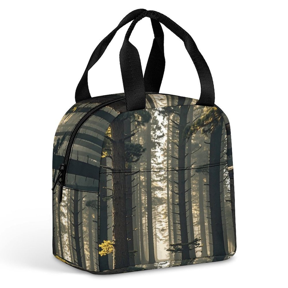LFDSPYJE Insulated Lunch Bag Woodland Wonder Cooler Bag for Women Men Reusable Leakproof Lunch Box Adult Large Tote Bag Meal Prep Containers for Office Work Picnic Beach
