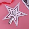 LIOOBO Christmas Tree Topper: Christmas Star Treetop, Christmas Ornaments Decorative Tree Star 8Inch Silver view 3