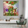 HZOHNAGO Christmas Tapestry Blue Merry Xmas Glitter Sparkle Christmas Gift Pattern Printed Wall Tapestry Wall Hanging for Bedroom Living Room Dorm 60" W x 60" H view 2