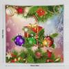 HZOHNAGO Christmas Tapestry Blue Merry Xmas Glitter Sparkle Christmas Gift Pattern Printed Wall Tapestry Wall Hanging for Bedroom Living Room Dorm 60" W x 60" H view 4
