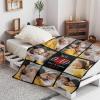 ArteKunsty Custom Father Blanket with Photos Name, 8 Photos Best Dad Personalized Flannel Throw Blanket Soft Cozy Travel Blanket Safa Bedding Decoration Photos Blanket for Daddy Grandpa Men view 2