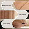 Dining Table for 4-6, 47.2 Round Dining Table, MDF Handcraft Pedestal Dining Room Table, Modern Leisure Kitchen Table Coffee Table for Kitchen, Dining Room, Living Room, Apartment, Oak view 4