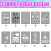 ArteKunsty Personalized Best Dad Ever Throw Blanket, 8 Photos Customized Flannel Blanket Happy Father's Day Birthday Family Blanket Home Decoration Travel Picnic Blanket Lightweight Blanket view 3