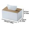 Tissue Paper Box Modern Simple Fashion Pumping Tissue Box Facial Tissue Box Household Tissue Box Rack for Living Room Study Bathroom Bulk Tissues Boxes(C) view 2