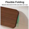 EHCBFCVN Wall Mounted Foldable Shelf, Storage Organizer with 90 Folding Plate, Floating Shelf with Iron Shelf, Kitchen Shelf Dining Table Rack for Home, Office, Bedroom, Kitchen(40 * 20cm) view 4