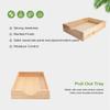 Lieeres Pull Out Drawer for Cabinets, 24" Wide Cabinet Slide Out Shelve, Pull Out Pantry Shelves, Kitchen Cabinet Drawer Box, Unassemble, Solid Wood Dovetail Joint (Wood Color, 20"W x 3 1/8"H x 21"D) view 4