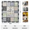 CUJUYO Christian Gifts for Men Women Blanket 60"x50" - Inspirational Religious Birthday Gifts - Baptism Confirmation Gift for Boys Girls - Catholic Spiritual Gift for Men Women view 2