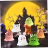 60 Pcs Ghost Figurine Halloween Cute Mini Animal Ghosts Decor Glow in the Dark Glowing Luminous Mini Resin Figures for Dollhouse Garden Landscape Party Halloween Decorations Halloween Miniatures Min view 3
