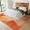 2x4 Runner Rug Happy Thanksgiving Day Maple Leaf Fall Rugs for Entryway, Natural Leave Texture Washable Kitchen Rugs Soft Non Slip Anti Fatigue for Sink Laundry Indoor Hallways view 3