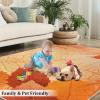 2x4 Runner Rug Happy Thanksgiving Day Maple Leaf Fall Rugs for Entryway, Natural Leave Texture Washable Kitchen Rugs Soft Non Slip Anti Fatigue for Sink Laundry Indoor Hallways view 4