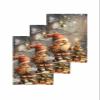 Christmas Gnomes Dish Towels Waffle Kitchen Towels Set, Forest Retro Snow Scene Cartoon Xmas Tree Absorbent Quick Drying Towel Cleaning Hand Towels for Bathroom 3 Pcs Dish Cloths 15.7"x23.6" view 1