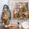 Christmas Gnomes Dish Towels Waffle Kitchen Towels Set, Forest Retro Snow Scene Cartoon Xmas Tree Absorbent Quick Drying Towel Cleaning Hand Towels for Bathroom 3 Pcs Dish Cloths 15.7"x23.6" view 2