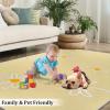 6x9 Area Rugs Light Yellow Sunshine Daisy Living Room Rugs, Simple Nordic Freshness Classroom Rug with Carpet Non-Slip Backing for Bedroom Office Home Decor view 4