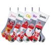 SINKSONS Personalized Christmas Stockings - 18.5" Faux Fur Cuff Stockings with Names, Ideal for Stairs Fireplace Hanging - 3D Design-Unforgettable Xmas Home Dcor (5 pcs) view 1