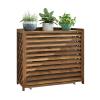 Cover for Outdoor Wooden Air Conditioning Covers,Air Conditioner Fence for Outside Units,Radiator Cover for Home,Air Conditioner Fence Screen for Outside Units,Trash Enclosure Privacy Fence view 1