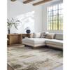 Livabliss x Galey Alix Myrtle Avenue III Modern Abstract Area Rug, 6'7" x 9' (7' x 9'), Cream/Taupe view 1