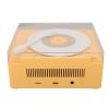 Tangxi Bluetooth Speaker Alarm Clock, Retro Bluetooth Speaker Clear Stereo Sound Multifunctional Digital Display Clock for Home Bedroom Bedside with Time and Battery Display (Yellow) view 2