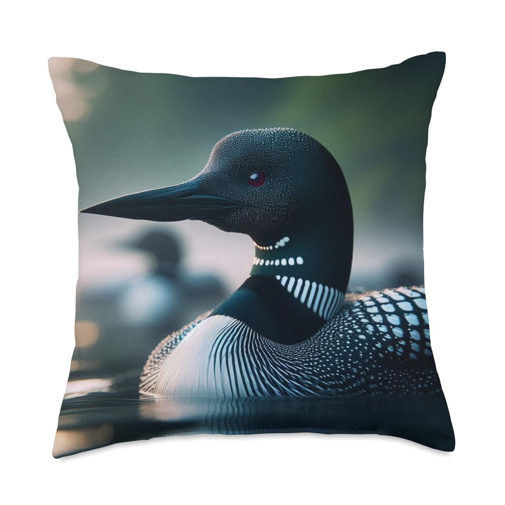 Common Loon Throw Pillow