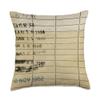 Library Due Date Card Throw Pillow view 1