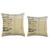 Library Due Date Card Throw Pillow view 3