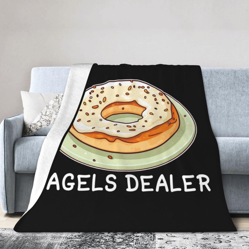Bagel Lover Bagels Dealer Fleece Blanket 60"X50" Soft Micro for Bed Warm Comfort3