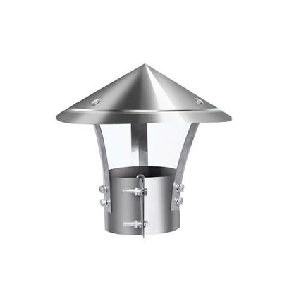 YFAURNDE Fireplace Screen Cover Exterior Stove Pipe Topper Stainless Steel Chimney Cover with Screen Stove Pipe Chimney Cap Chimney Cap with Screen Exhaust Dryer Vent Cap(250mm/9.8in)