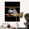Afghanistan War Veteran Combat Veteran Metal Signs Metal Wall Art Decor Yard Garage Signs Home Bar Decor Sign view 2