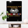 Afghanistan War Veteran Combat Veteran Metal Signs Metal Wall Art Decor Yard Garage Signs Home Bar Decor Sign view 3
