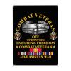 Afghanistan War Veteran Combat Veteran Metal Signs Metal Wall Art Decor Yard Garage Signs Home Bar Decor Sign view 1