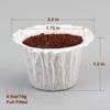 Haetyly 600 Count Coffee Paper Filters Compatible with Keurig Single Serve 1.0 and 2.0, Fits All Brands Reusable K Cup Filters view 3