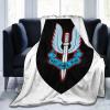 UK SAS (Badge) Throw Blanket 50"x40" Soft Cozy Blanket for Bed Sofa Couch Camping and Travel view 1