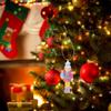 VOSAREA 4pcs Pastel Nutcrackers Resin Candy Christmas Nutcracker Pendants Bright Color Xmas Tree Wooden Solider Pendant Hanging Ornament (8CM) view 4