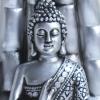 Pigort Buddha Statue Home and Garden Zen Lotus Decorative Sculpture Praying Collectibles Figurines,Home Decoration for Self 9.1 in, Resin view 3