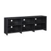 Andmakers 65 in. Black Oak Modern TV Stand for TVs Up to 72" with 6 Open Shelves, Modern Entertainment Center with Storage, TV Console Table Media Cabinet for Living Room, Bedroom and Office view 4