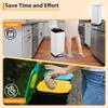 GarveeHome 8 gal Step-Open Trash Can with Soft-Close Lid, Modern, Minimalistic for Home, Kitchen, Laundry Room, Office, Bedroom, Bathroom, with Removable Inner Bucket, White view 4