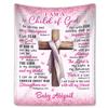 Fleece Blanket 50x60 - Baptism Gifts for Girl, Boys, Teen Girl, Baby Girl, Women, Men, Adults - 'I Am a Child of God' Blanket Gifts - Ideal Baptism Gift for All Ages (Pink, 60x50 Inches) view 1