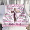 Fleece Blanket 50x60 - Baptism Gifts for Girl, Boys, Teen Girl, Baby Girl, Women, Men, Adults - 'I Am a Child of God' Blanket Gifts - Ideal Baptism Gift for All Ages (Pink, 60x50 Inches) view 4
