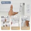 Boolegon No Drill No Tools Roller Shades for Windows, Blackout Linen Fabric, Cordless Roller Blinds,Thermal Insulated UV Protection Window Shades for Home,Bedroom,Office, Blackout-White,48" W x 68" H view 2