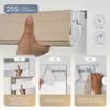 Boolegon No Drill No Tools Roller Shades for Windows, Blackout Linen Fabric, Cordless Roller Blinds,Thermal Insulated UV Protection Window Shades for Home,Bedroom,Office, Blackout-Beige,50.5"W x 64"H view 2
