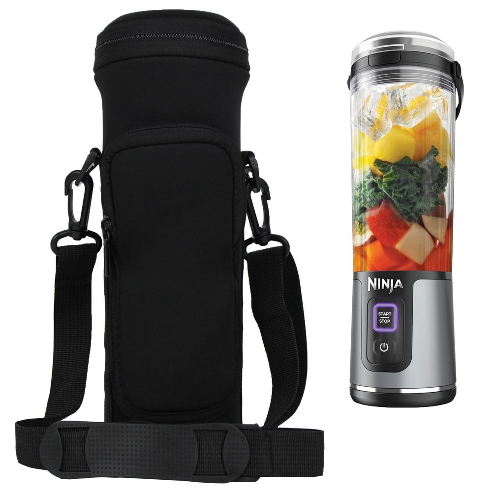 CouldyCasi Portable Blender Storage Bag Sleeve with Shoulder Strap Fully wrapped Storage Bag for Ninja BC151NV/BC151BK/BC51NV/BC151CR/BC151EM/BC151PR/BC155PS 18oz Blast Portable Blender