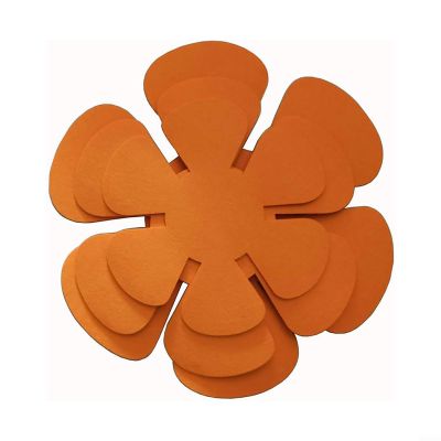 12pcs POT and Pan Protectors, Pot Separator for Stacking, Anti-Slip Pan/Pot Dividers to Avoid Stratching, Felt Pad Pot Pan Protector Set, Non Stick Cookware Utensil Tool(Orange)